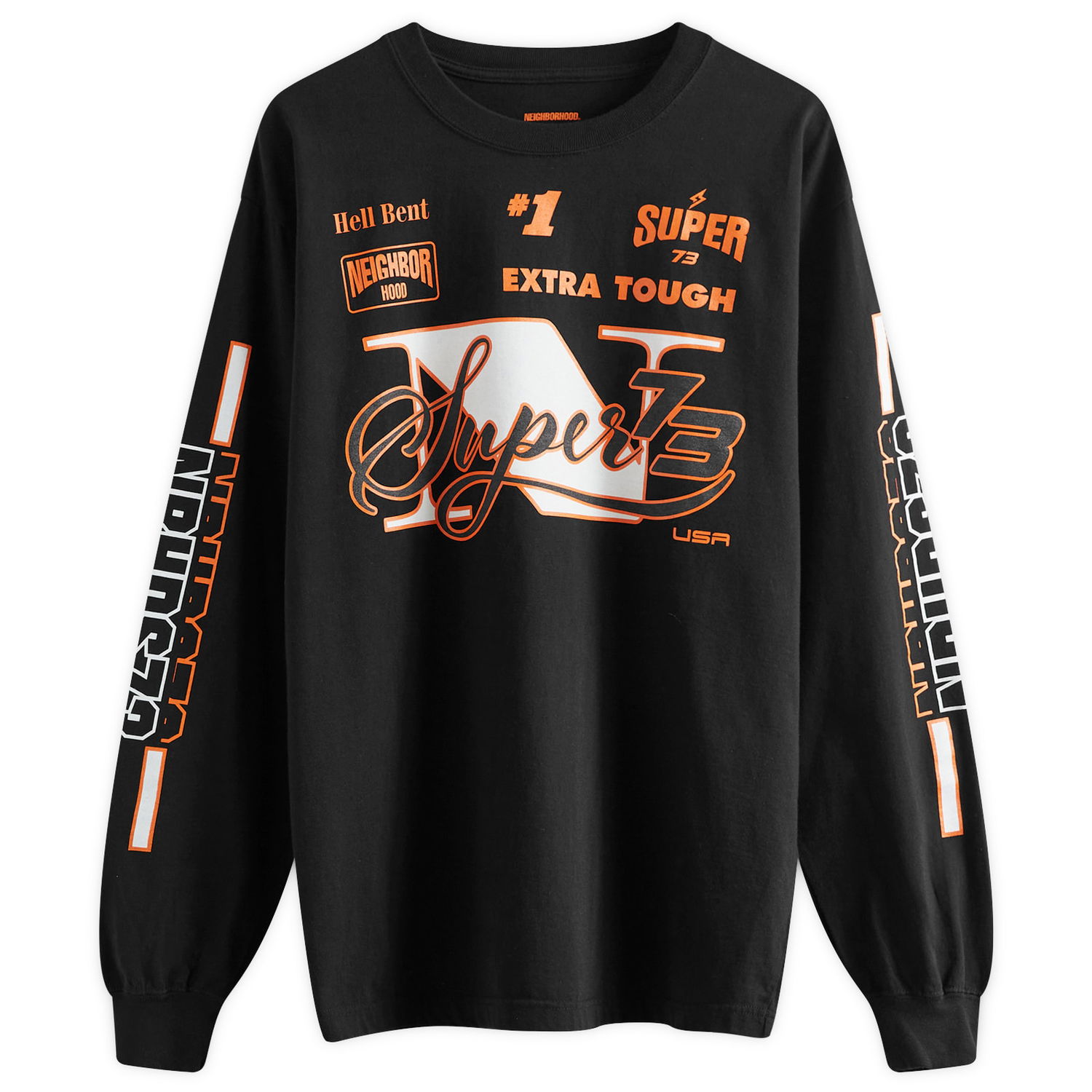 Тениска Neighborhood Super73 Черно | 241PCYSN-LT01-BK, 0
