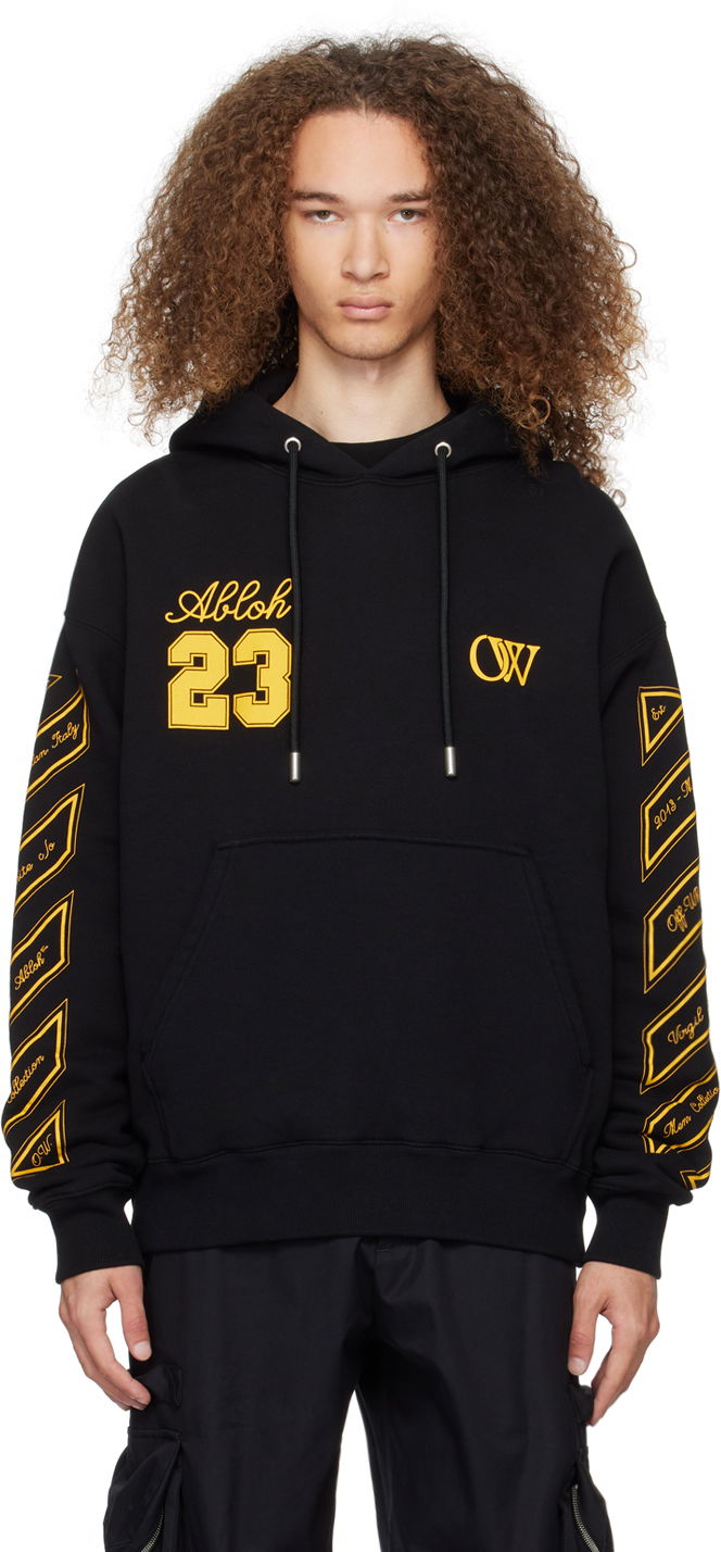 Суитчър Off-White Black 'OW 23' Skate Hoodie Черно | OMBB085S24FLE0121022