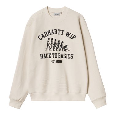 Суитчър Carhartt WIP Men's Natural Back to Basics Graphic Sweatshirt Бежово | I034040_9, 4