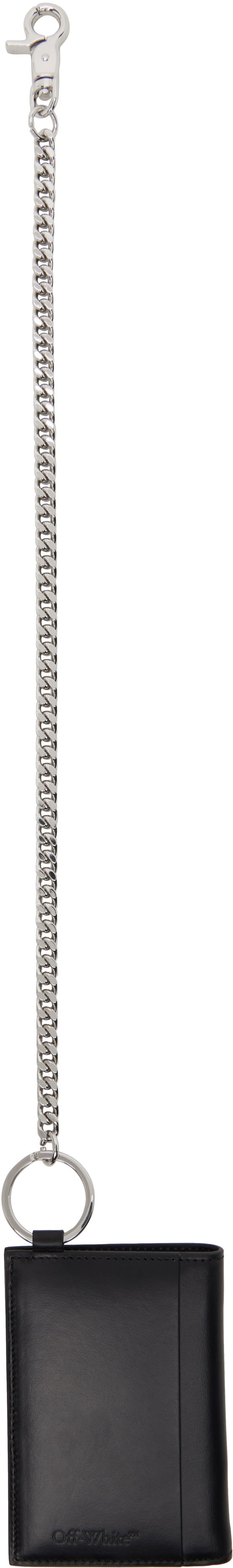 Портфейл Off-White Heritage Chain Wallet Черно | OMNC09AF25LEA0011001, 1