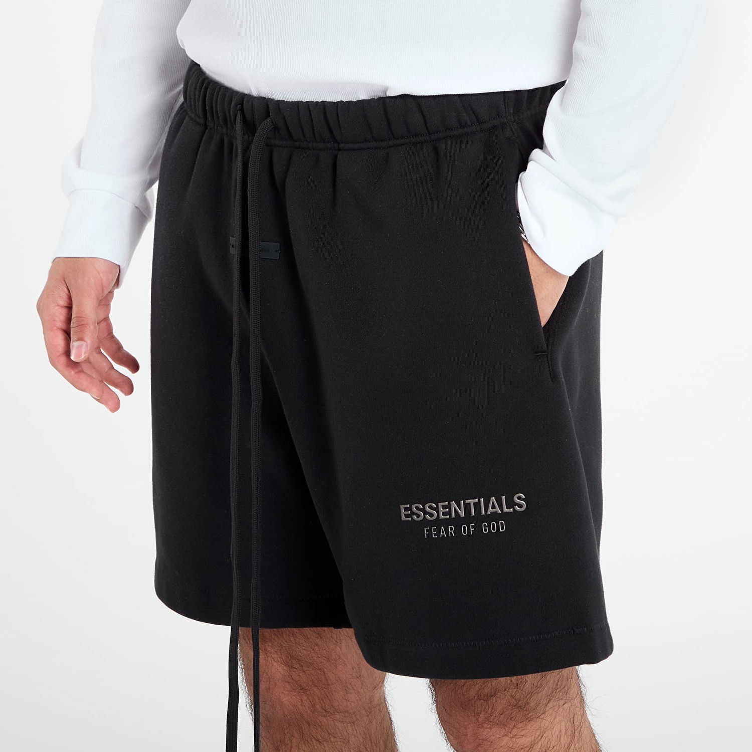 Къси панталони Fear of God Fear of God Essentials Classic Sweatshorts XL Черно | 160SP252000F-861, 1