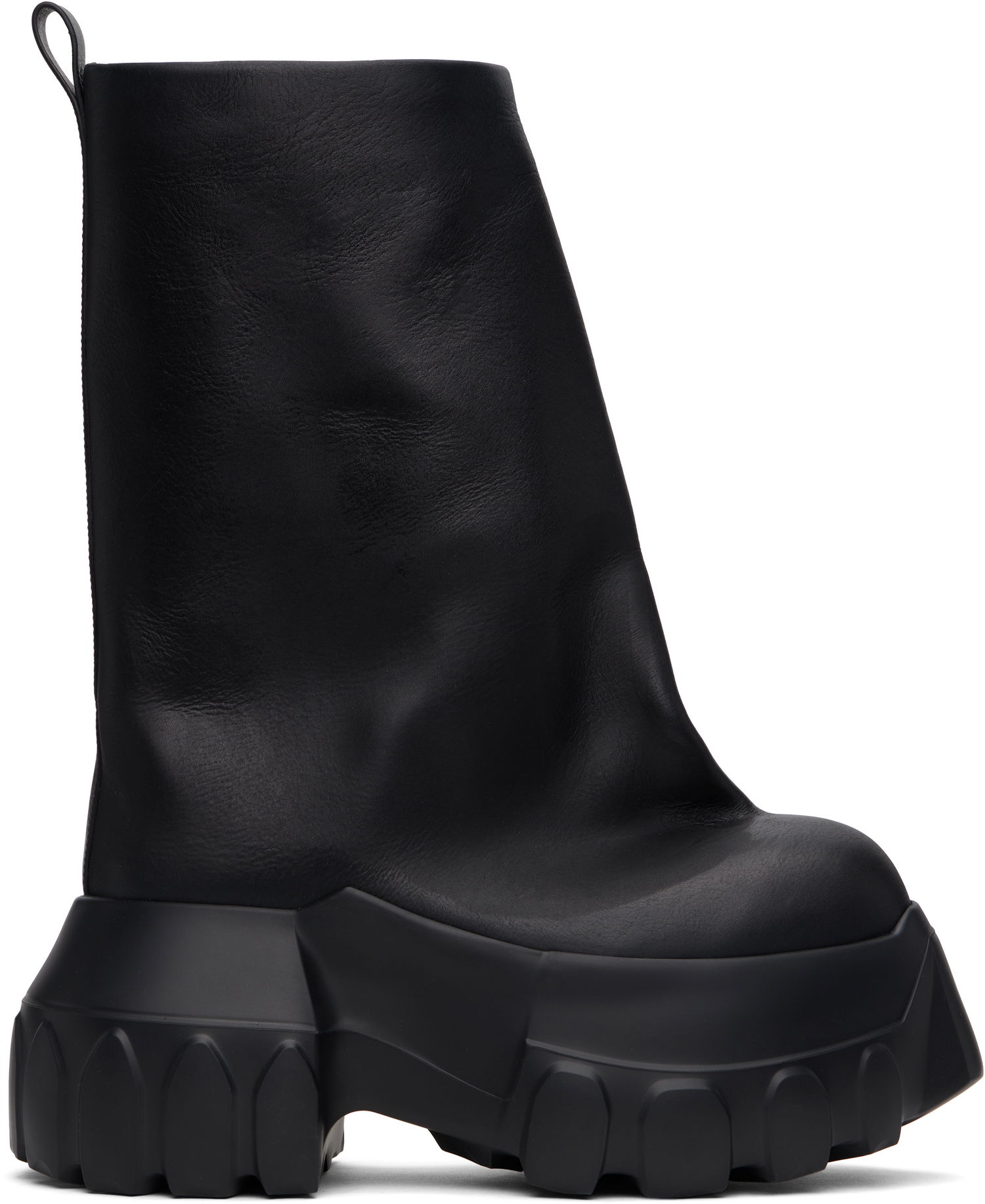 Кецове и обувки Rick Owens Rick Owens Hollywood Flared Mega Tractor Boots Черно | RR01E5864 LCH, 0