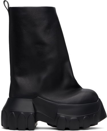 Кецове и обувки Rick Owens Rick Owens Hollywood Flared Mega Tractor Boots Черно | RR01E5864 LCH, 0