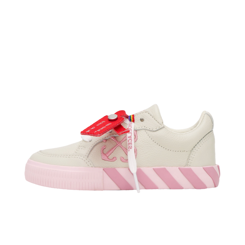 Кецове и обувки Off-White Low Vulcanized Full Leather Бежово | OGIA001F24LEA0010330