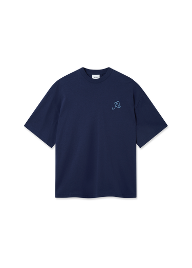 Тениска AXEL ARIGATO Stitch A Relaxed Fit T-Shirt Тъмно синьо | A3448002, 1