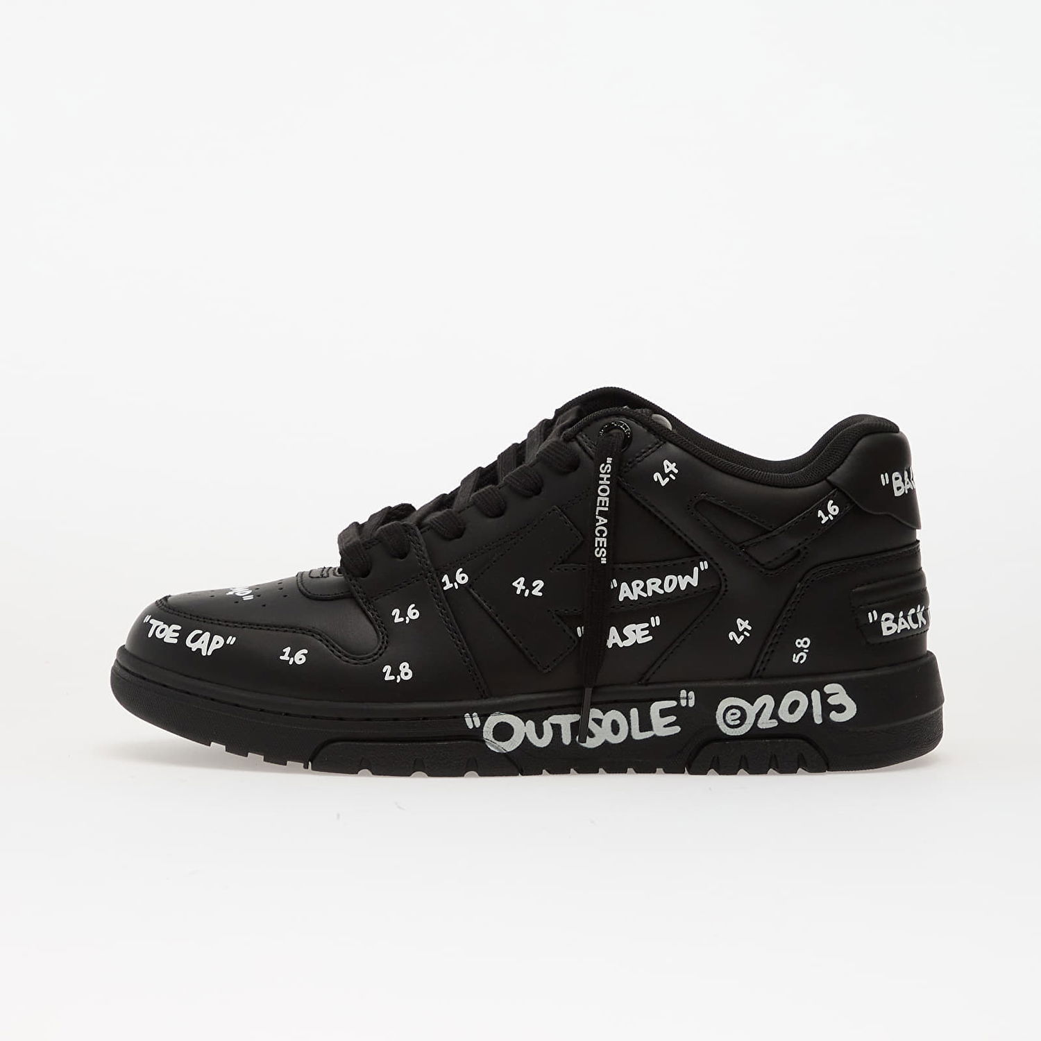 Кецове и обувки Off-White Off-White Out Of Office Graffiti Черно | OMIA189F25LEA0071001, 0