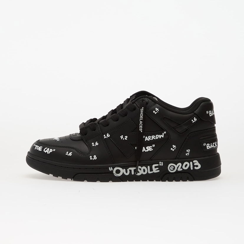 Кецове и обувки Off-White Off-White Out Of Office Graffiti Черно | OMIA189F25LEA0071001