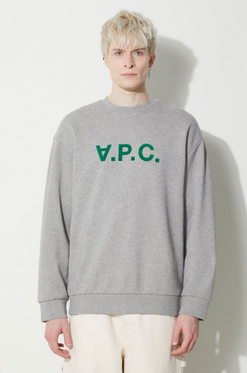 Суитчър A.P.C. Sweatshirt With Print Сиво | COFDX.H27836.PLB