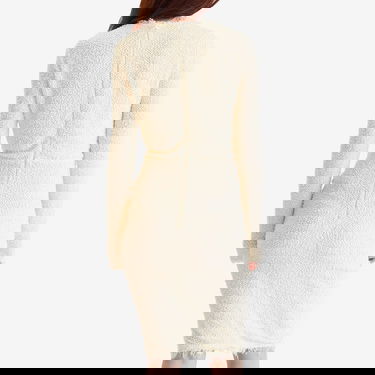 Pокля ISABEL MARANT Isabel Marant Ophelie Knitted Wrap Detail Dress Бяло | RO0679FA-C1K01I, 3