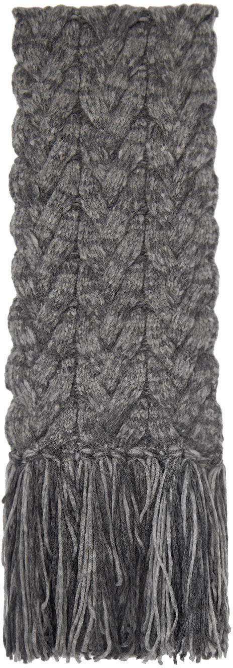 Шал Stella McCartney Stella McCartney Tassel Knit Scarf Сиво | 6K08533S2516, 0