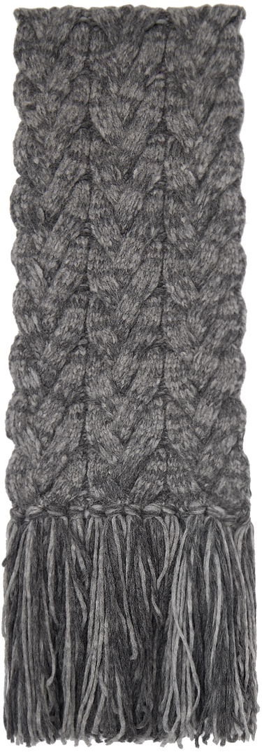 Шал Stella McCartney Stella McCartney Tassel Knit Scarf Сиво | 6K08533S2516, 0