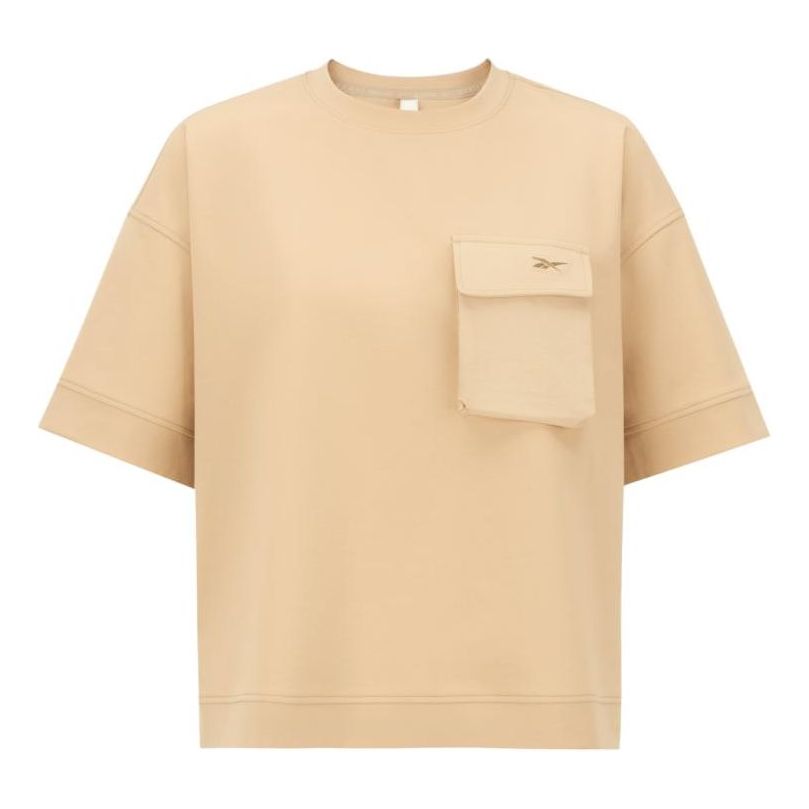 Пуловер Reebok Short Sleeve Top with Pocket Бежово | 23RCS416WGK0