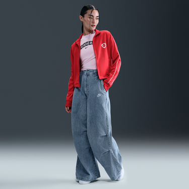 Яке Nike Sportswear Cropped Track Jacket Червено | IM0327-657, 4