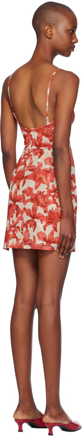 Pокля Miaou Miaou Anya Floral Print Mini Dress Червено | 5026PM1OAL, 2