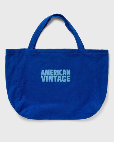 Голяма пазарска чанта American Vintage American Vintage BOBYPARK Tote Bag Синьо | BOBY27AE25-BLEU-DE-PRUSSE, 0