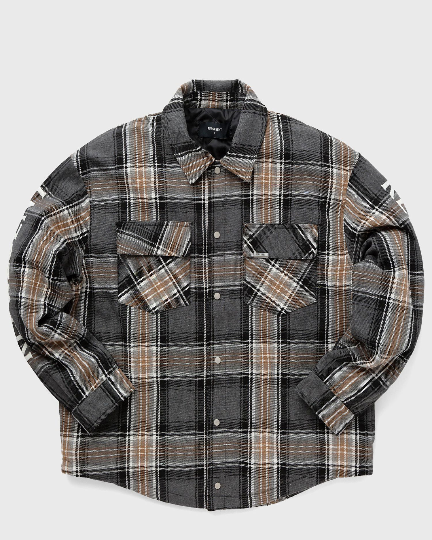 Риза Represent Clo Represent QUILTED FLANNEL SHIRT Бежово | ML2004-402, 0