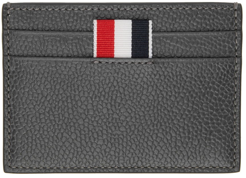 Портфейл Thom Browne Thom Browne Monogram Card Holder Сиво | MAW253A-07557, 0