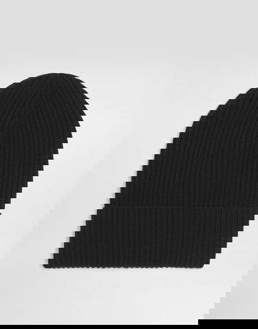 Шапка Dolce & Gabbana Dolce & Gabbana Knitted Wool and Cashmere Beanie Черно | FXQ19TJGME5N0000, 3