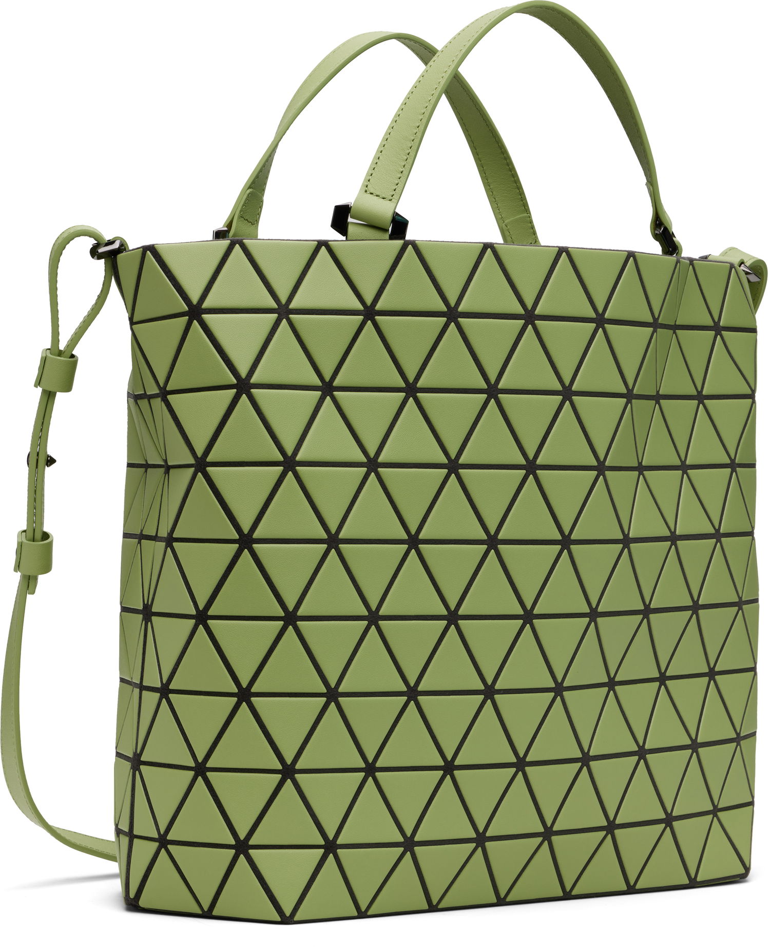 Голяма пазарска чанта BAO BAO ISSEY MIYAKE BAO BAO Crystal Matte Geometric Tote Bag Зелено | BB58AG311, 1