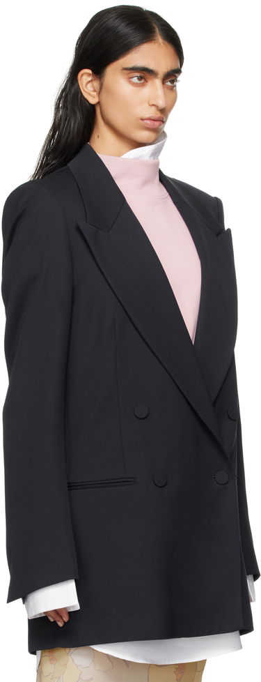 Яке Dries Van Noten Dries Van Noten Double-Breasted Wool Blazer Тъмно синьо | 242-010406-9146, 1