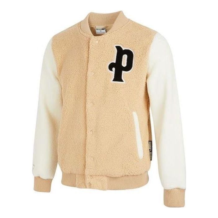 Яке бомбър Puma Sherpa Baseball Jacket Бежово | 536182-20, 0