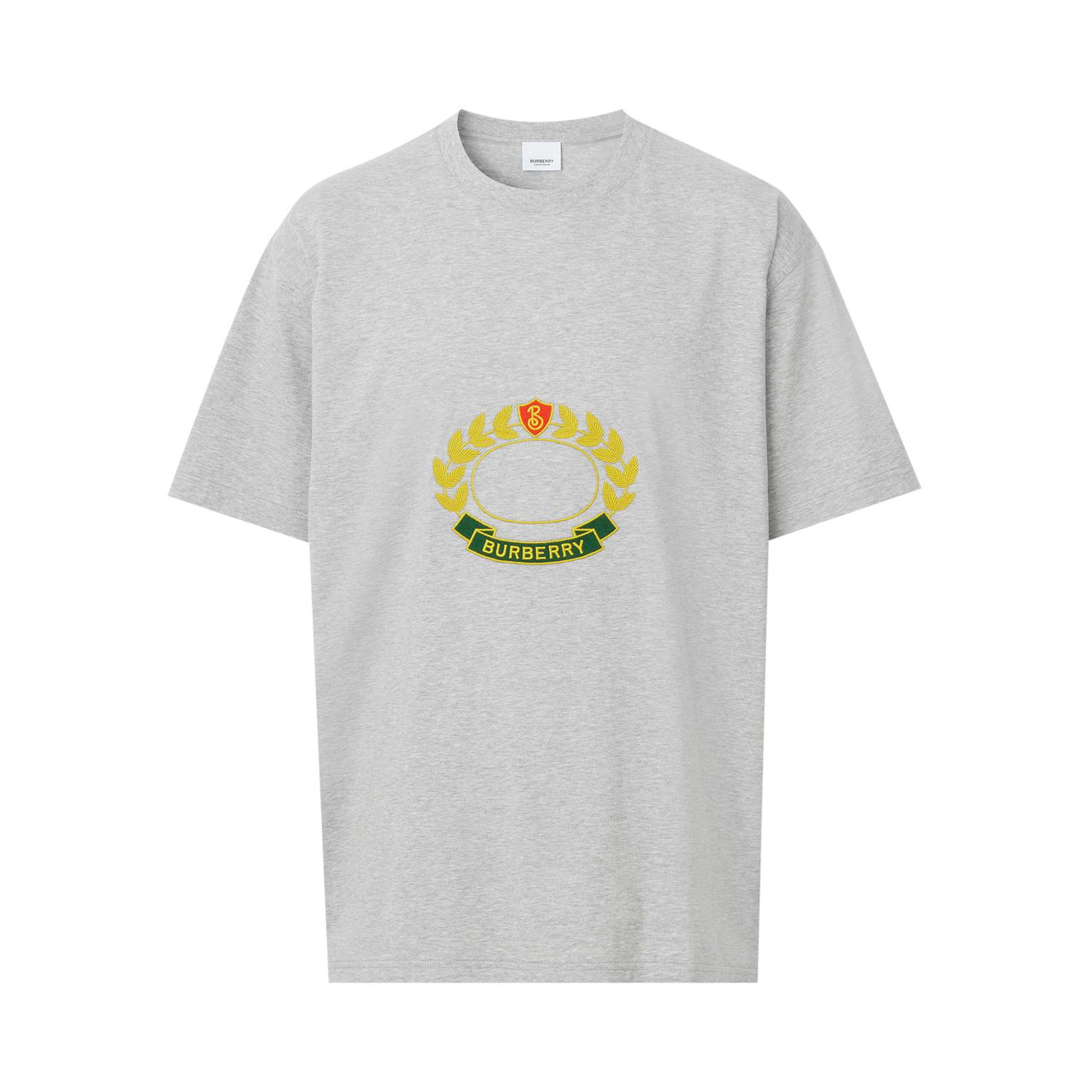 Тениска Burberry Oak Leaf Crest Oversized T-Shirt Сиво | 8061291, 1