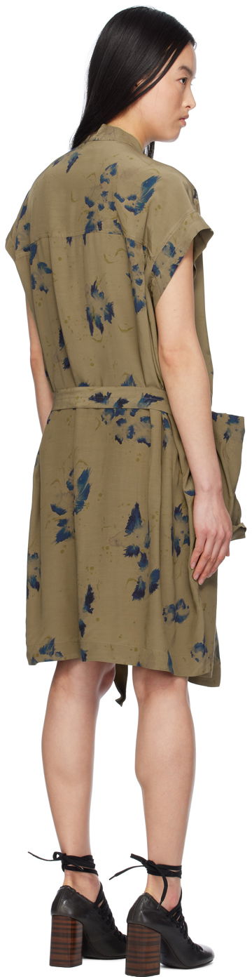 Pокля LEMAIRE Lemaire Asymmetrical Minidress Зелено | DR1063 LF1262, 2
