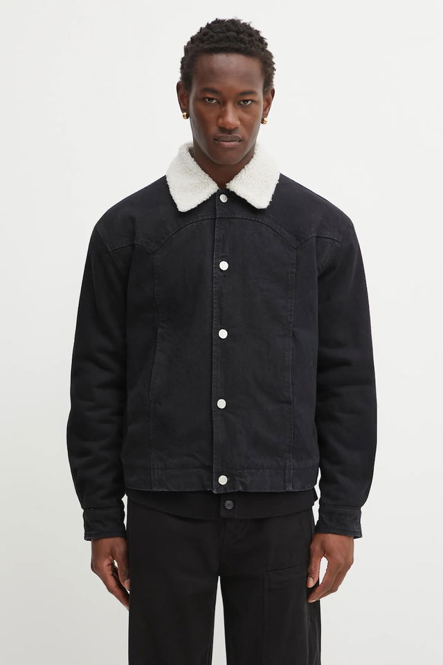 Oversize Sherpa Denim Car Coat