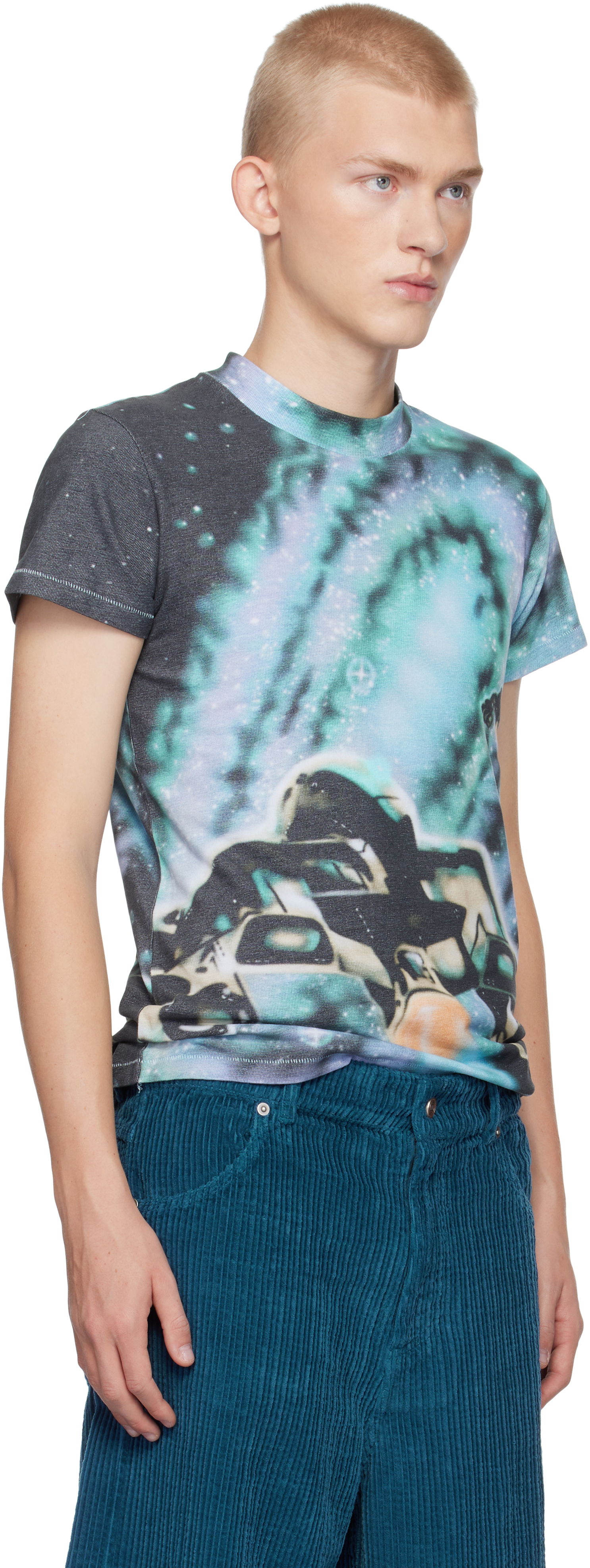 Тениска ERL ERL Space Graphic T-Shirt Синьо | ERL09T003, 1