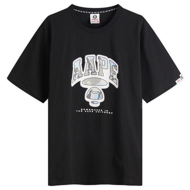 AAPE Graffiti Small Face BLE Camo T-Shirt, Size Large