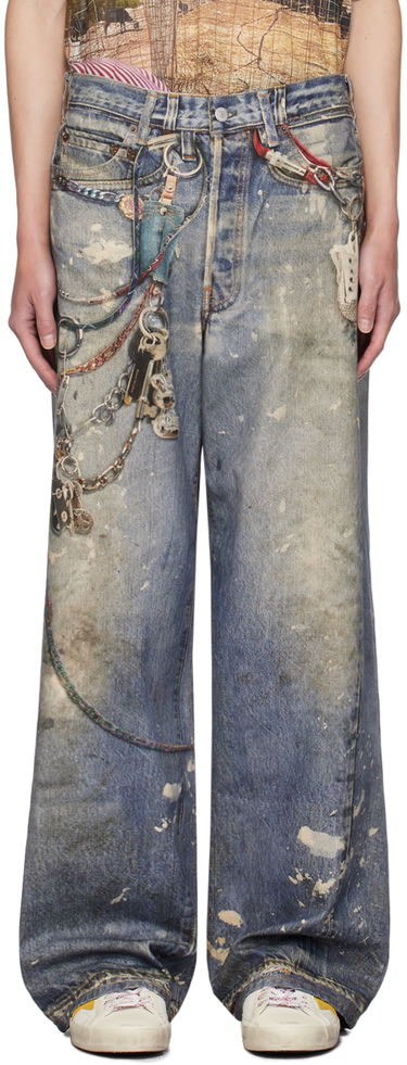 Дънки Acne Studios Acne Studios Loose Fit 1981M Jeans Синьо | B00374-, 0