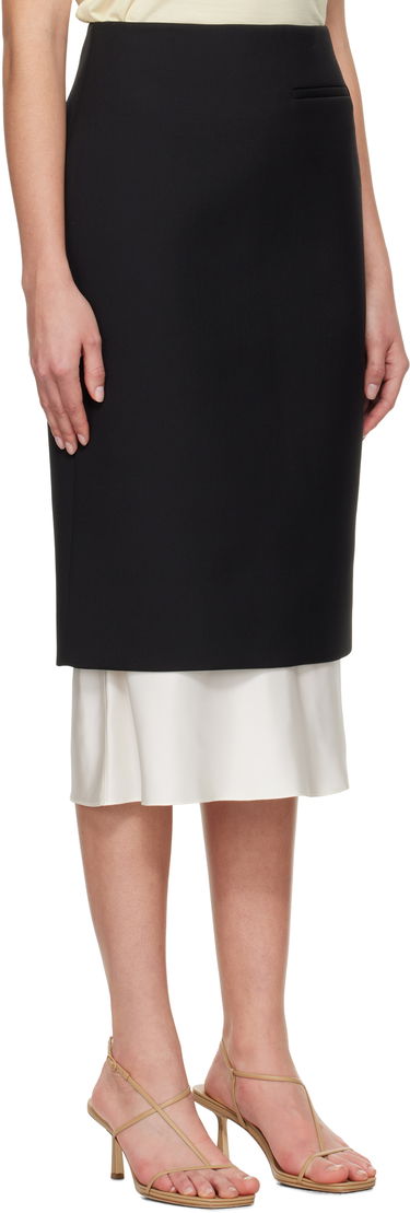 Пола Róhe Róhe Contrast Pencil Midi Skirt Черно | 414-32-049, 1