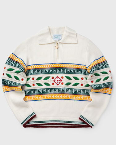 Пуловер Casablanca LAURIEL OLYMPIQUE JUMPER Зелено | MF24-KW-773-01, 0