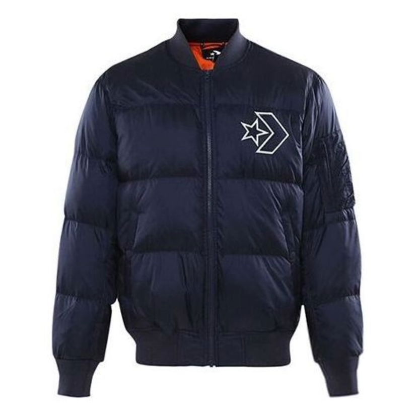 Яке бомбър Converse Star Chevron Puffer Jacket Синьо | 10006883-A02