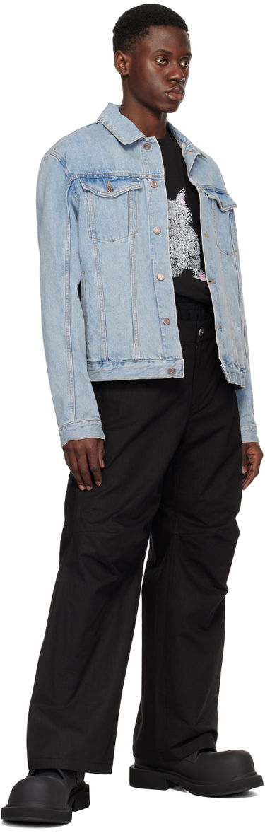 Яке We11done We11done Embroidered Denim Jacket Синьо | WD-DJ1-24-367-U-IC, 3