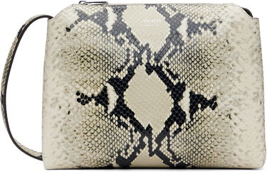 Чанта през рамо Khaite KHAITE Lina Snakeskin Crossbody Bag Бежово | H4010-803, 0