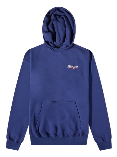 Суитчър Balenciaga Oversized Political Campiagn Hoody Тъмно синьо | 620973-TKVI9-1195