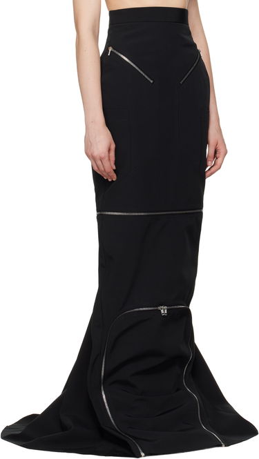 Пола Rick Owens Rick Owens Hollywood Headon Maxi Skirt Черно | RO01E7399 PCVS, 1