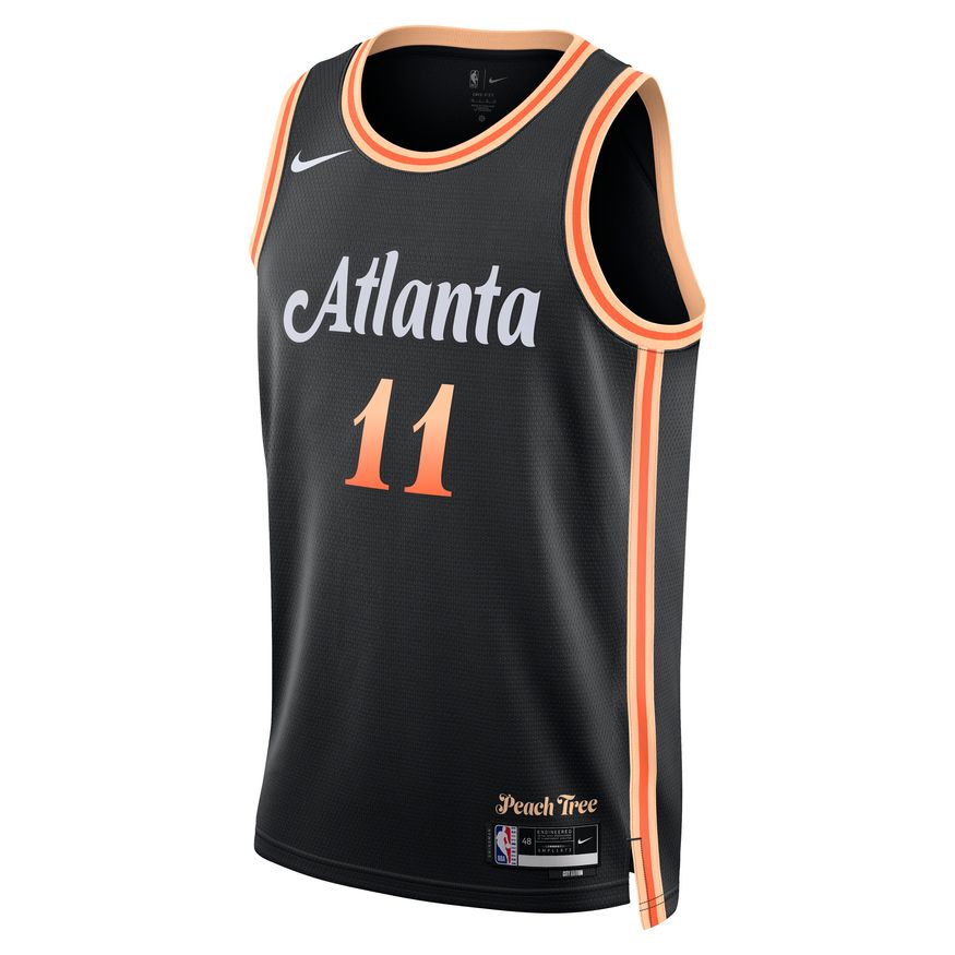 Фланелка Nike Dri-FIT NBA Trae Young Atlanta Hawks City Edition 2022 Swingman Jersey Черно | DO9584-010, 0