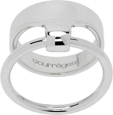 Пръстен Courrèges Polished Double Band Ring Металик | 324ABG025LA0001, 0
