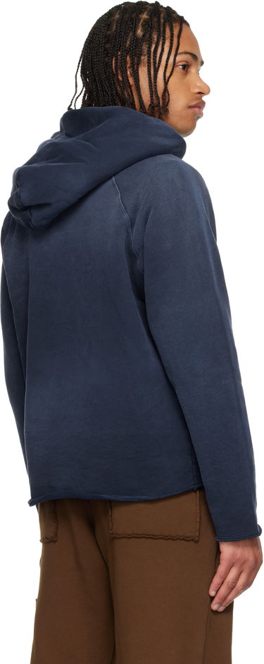 Суитчър LES TIEN Heavyweight Raw Raglan Hoodie Тъмно синьо | CF-1135-PS, 2