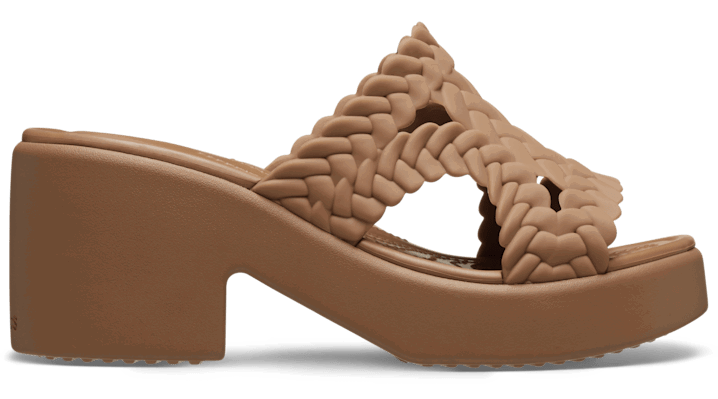Кецове и обувки Crocs Brooklyn Woven Heel Sandals Кафяво | 209979-2EY, 0