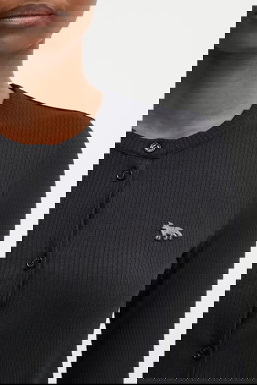 Пуловер MAISON KITSUNÉ Ribbed Baby Fox Cardigan Черно | PW00512KJ0134, 3