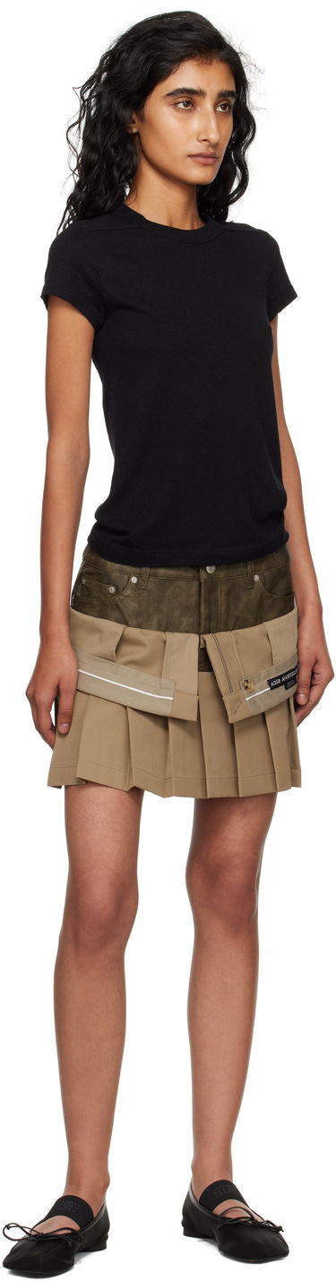 Пола Andersson Bell Andersson Bell Inside Out Pleated Miniskirt Бежово | apa845w, 3