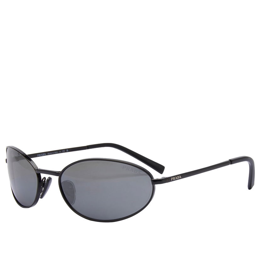 Слънчеви очила Prada Black/Grey Mirror Silver A59S Sunglasses Черно | 0PR-A59S-59-1AB60G