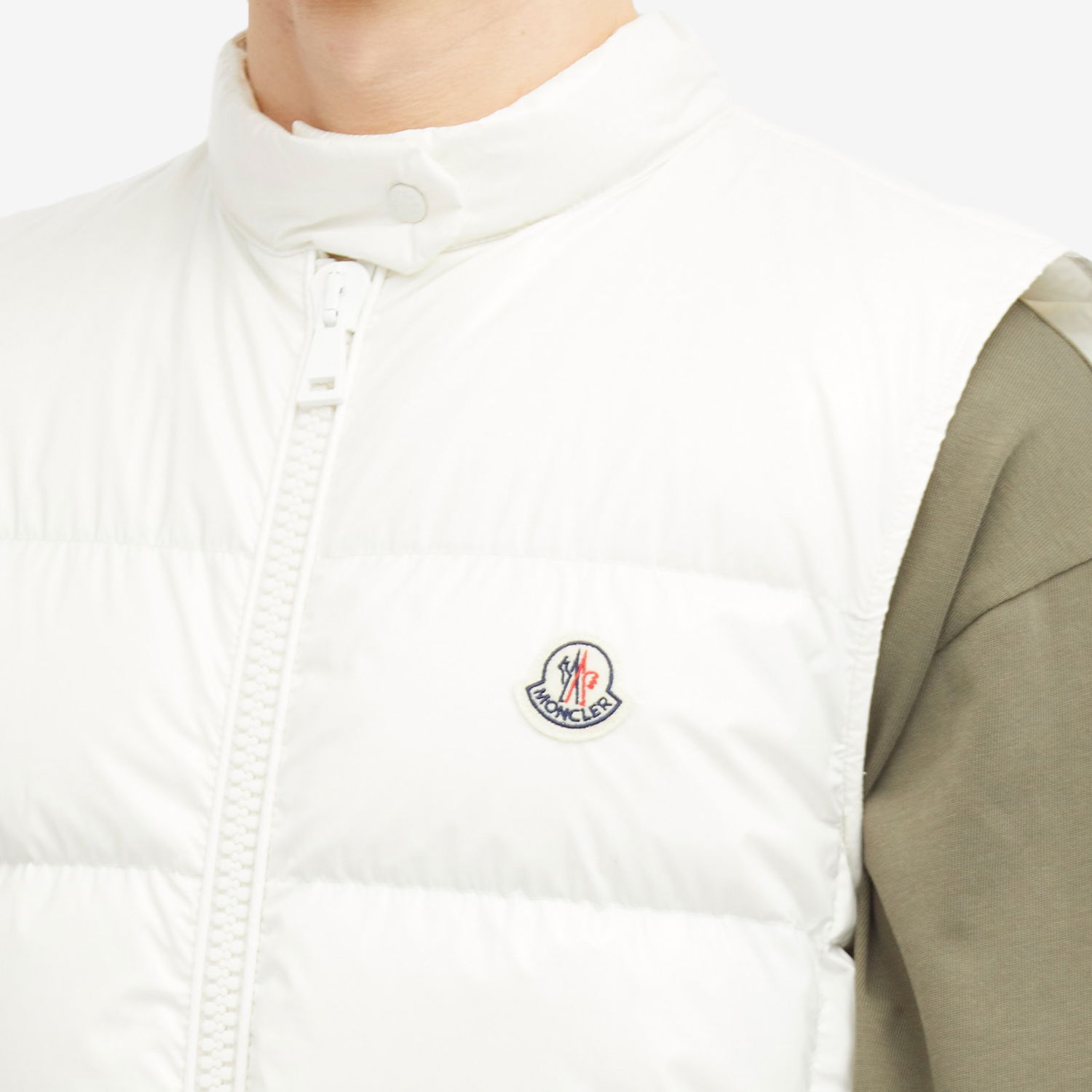 Жилетка Moncler Alcibia High Shine Vest Бяло | 1A000-66-597EU-034, 1