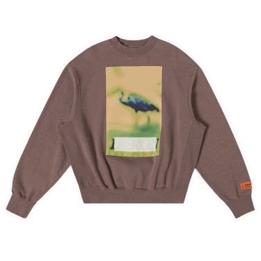 Суитчър HERON PRESTON Censored Print Crewneck Сиво | HMBA020F22JER0030919, 0