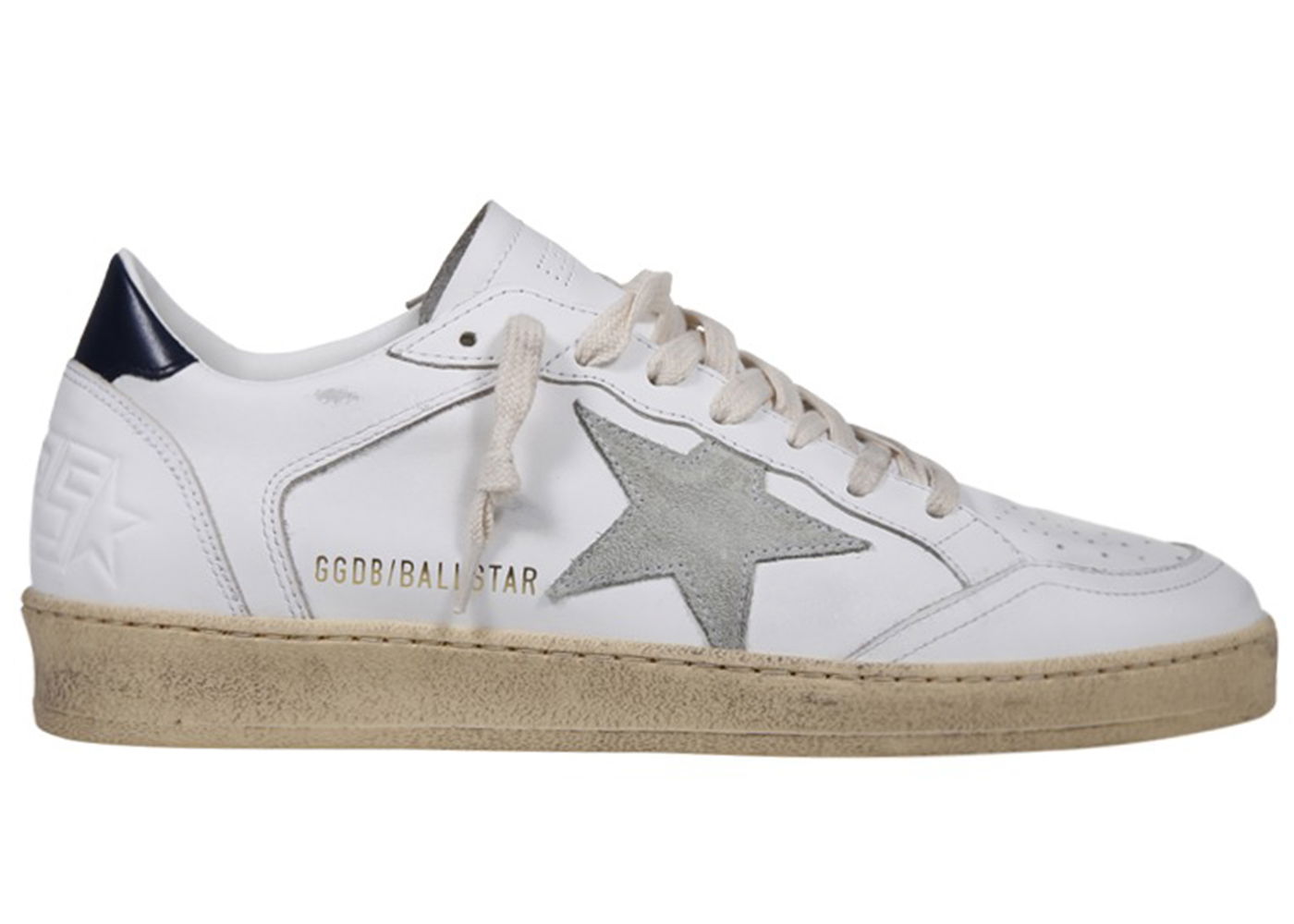 Кецове и обувки Golden Goose Ball Star White Ice Night Blue Бяло | GMF00327.F004603.10270, 0