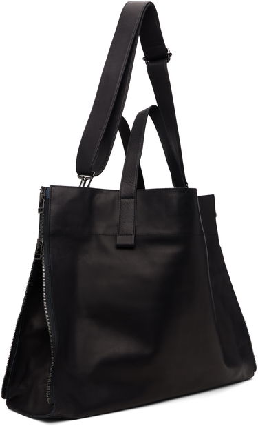 Голяма пазарска чанта Yohji Yamamoto YOHJI YAMAMOTO Zipper LL Tote Черно | DM-I01-784, 2
