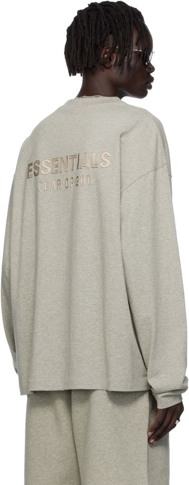 Тениска Fear of God ESSENTIALS Classic Fit Long Sleeve Tee Сиво | 125SP254205F, 2
